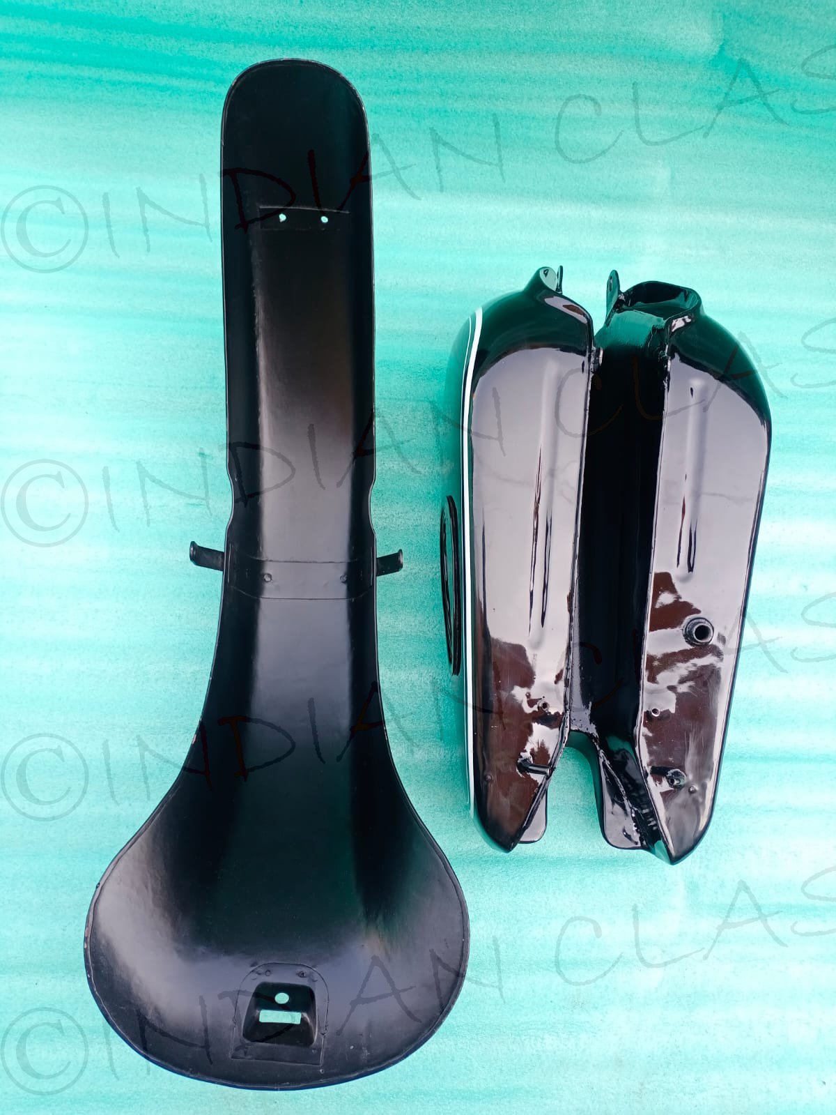 BMW R51/3 R67 R67/2 R67/3 R68 FUEL PETROL TANK + FRONT MUDGUARD BLACK PAINTED - Image 22