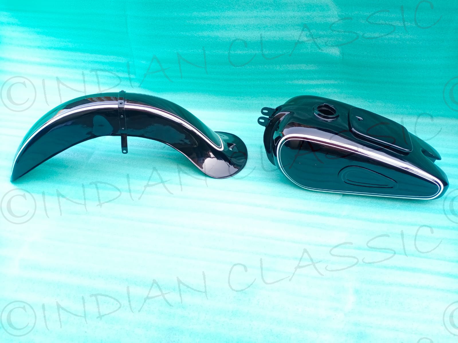 BMW R51/3 R67 R67/2 R67/3 R68 FUEL PETROL TANK + FRONT MUDGUARD BLACK PAINTED - Image 16