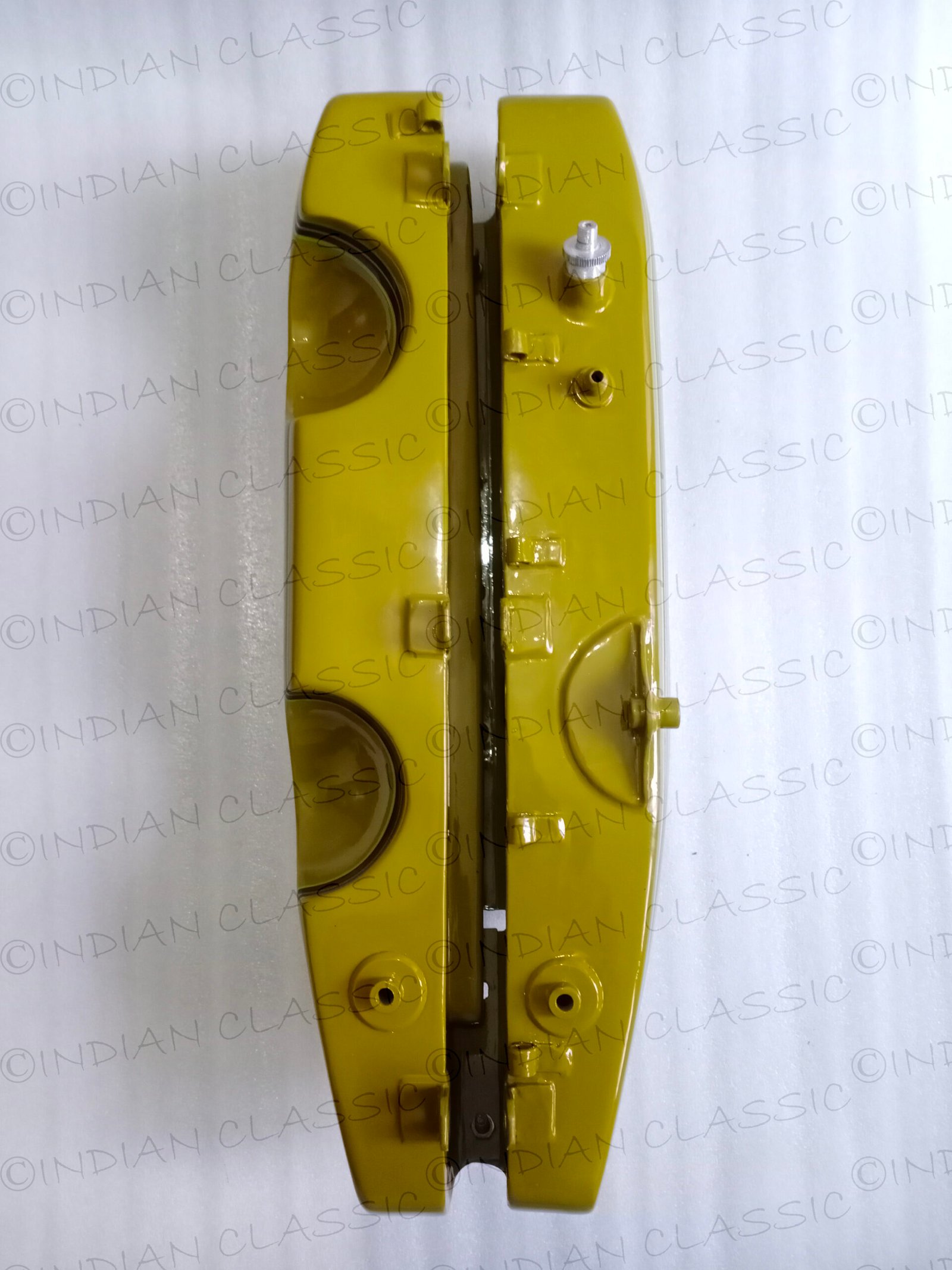 Harley Davidson JD Model 1920 To 1924 Fuel Petrol Gas Oil Tank Soldered Green Painted With Caps - Image 10