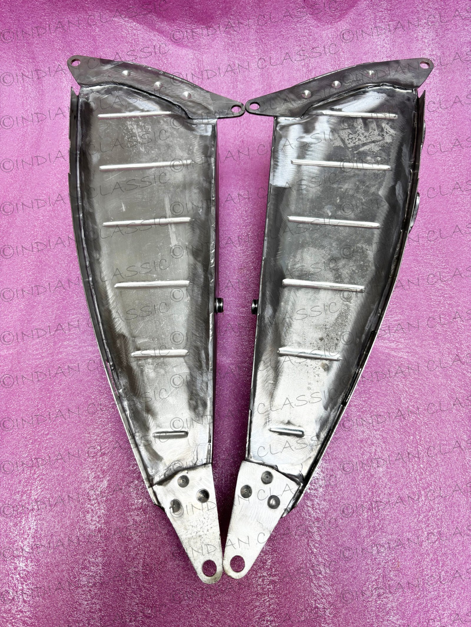 INDIAN SCOUT JUNIOR 1935-1937 FUEL GAS PETROL TANK TIN PLATED WITH CAPS - Image 10