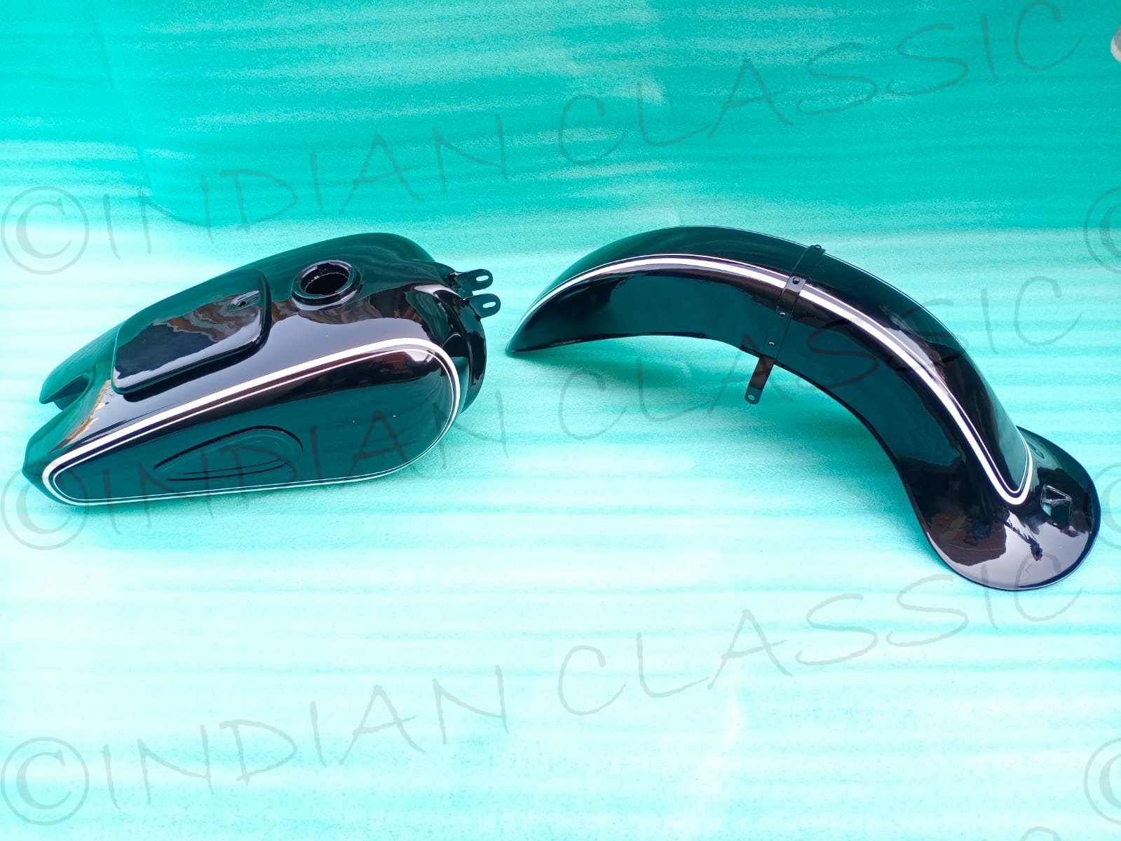 BMW R51/3 R67 R67/2 R67/3 R68 FUEL PETROL TANK + FRONT MUDGUARD BLACK PAINTED