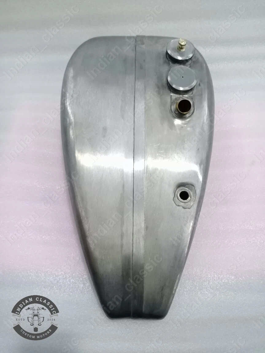 INDIAN SCOUT 101 1928-1929-1930 PETROL OIL GAS TANK TIN PLATING WITH LID CAPS - Image 3