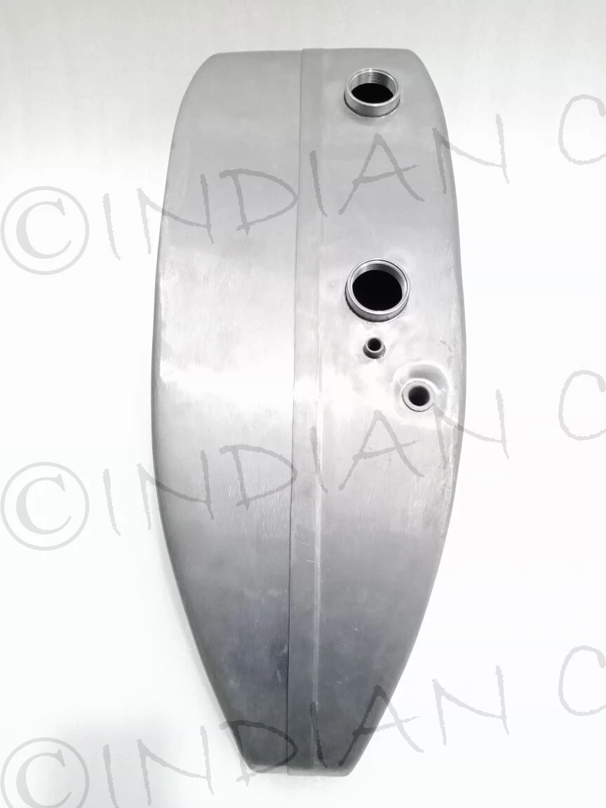 INDIAN BIG CHIEF 1927 - 1928 FUEL GAS PETROL OIL TANK TIN PLATED & CAPS - Image 2