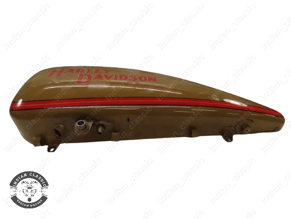 HARLEY DAVIDSON 1925-1929 F & J SERIES SOLDERED FUEL PETROL TANK BROWN PAINTED - Image 3
