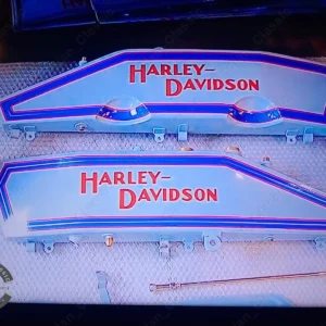 HARLEY DAVIDSON MODEL 11F 1915 PETROL GAS FULE OIL TANK LIGHT BLUE WITH CAP