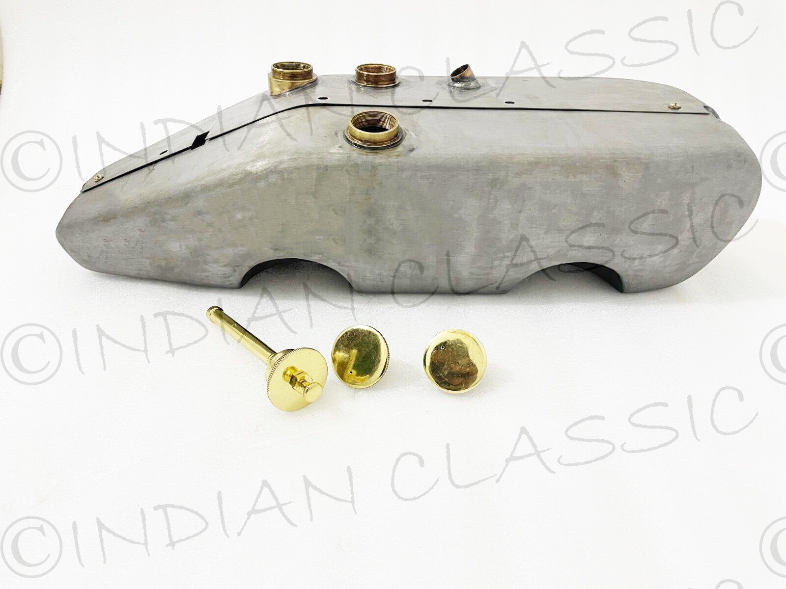 Harley Davidson JD Model 1920 To 1924 Gas Oil Fuel Tank Soldered Tin Plated With Caps - Image 11