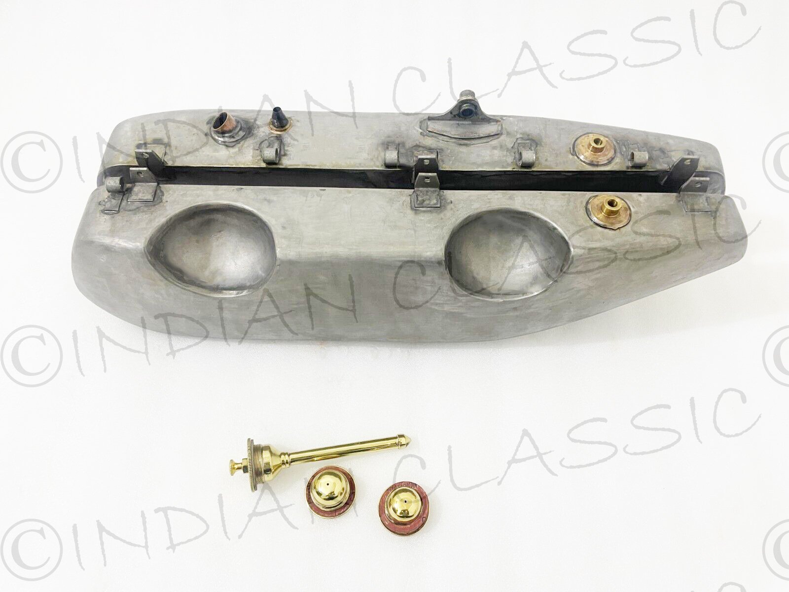 Harley Davidson JD Model 1920 To 1924 Gas Oil Fuel Tank Soldered Tin Plated With Caps - Image 14