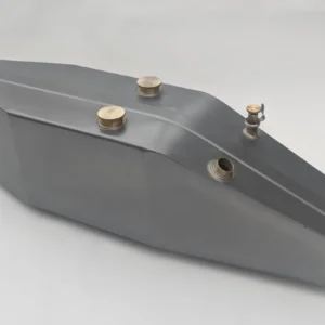 HARLEY DAVIDSON 1915 SINGLE FUEL GAS PETROL TANK TIN PLATED WITH CAPS