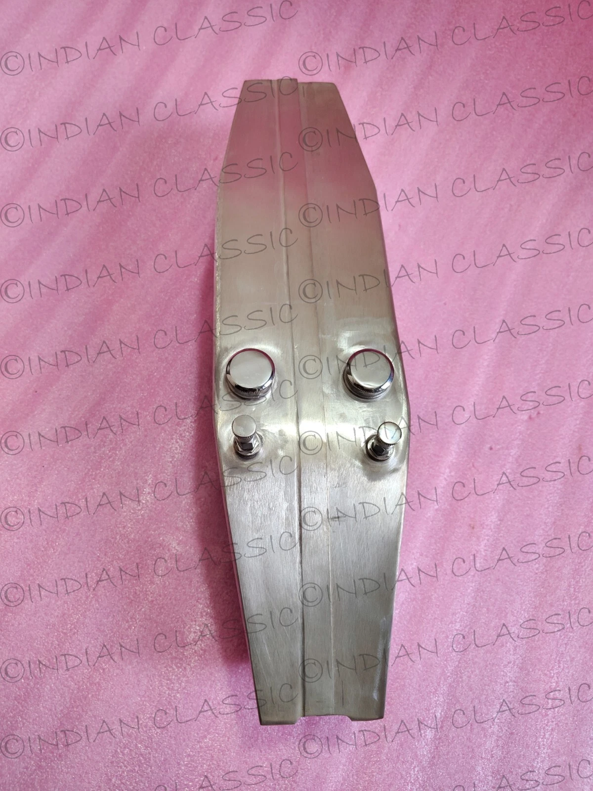 HARLEY DAVIDSON 1912-1914 CHAIN DRIVE TWIN FULE PETROL TANK TIN PLATED WITH CAPS - Image 2