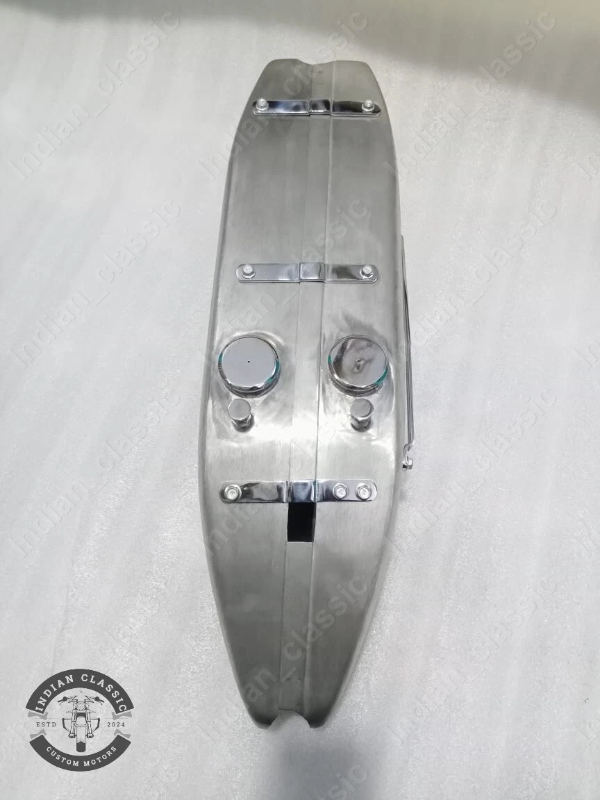 INDIAN POWER PLUS 1917-1923 PETROL OIL GAS FUEL TANK TIN PLATED WITH CAPS - Image 2