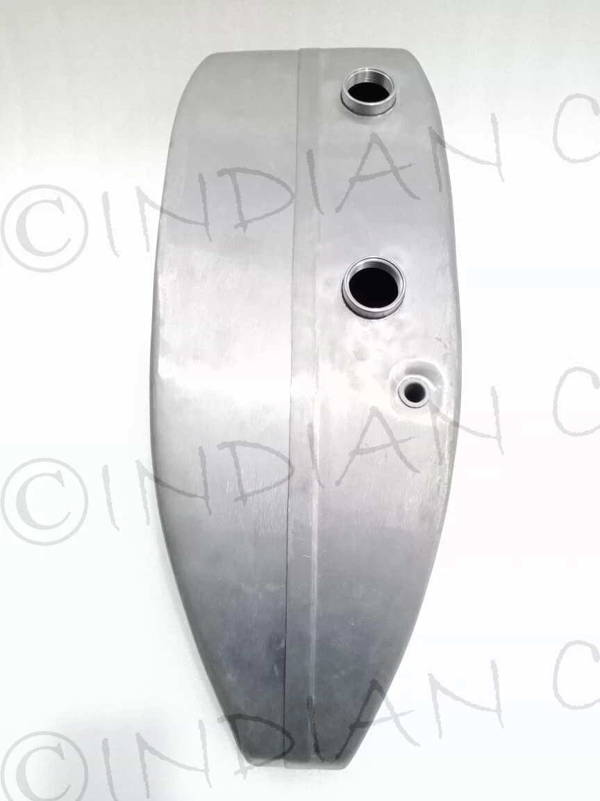 INDIAN SCOUT 1927 AND 1928 FUEL GAS PETROL OIL TANK TIN PLATED & CAPS - Image 2