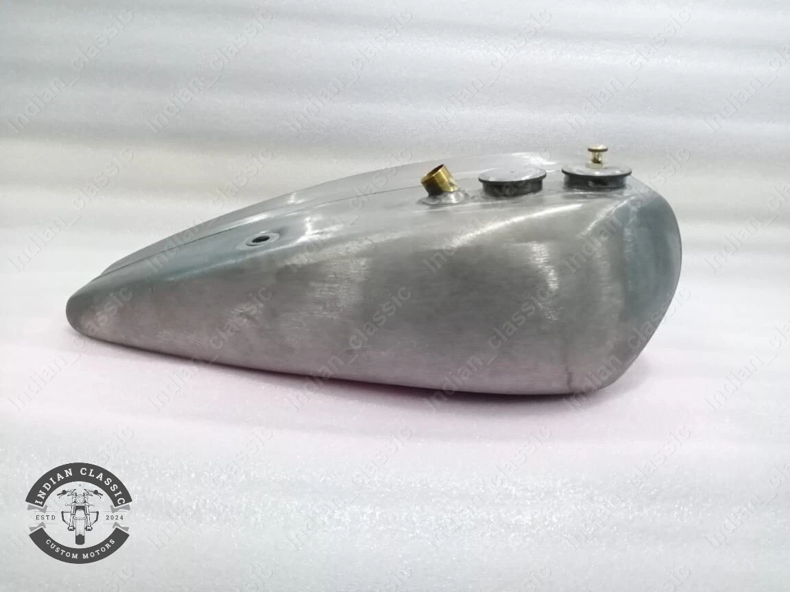 INDIAN SCOUT 101 1928-1929-1930 PETROL OIL GAS TANK TIN PLATING WITH LID CAPS - Image 4