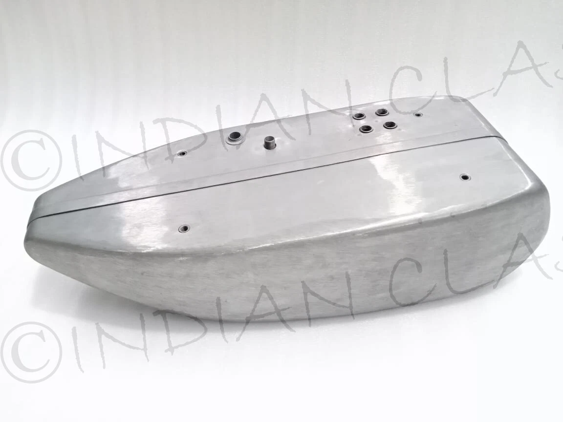 INDIAN BIG CHIEF 1927 - 1928 FUEL GAS PETROL OIL TANK TIN PLATED & CAPS - Image 7