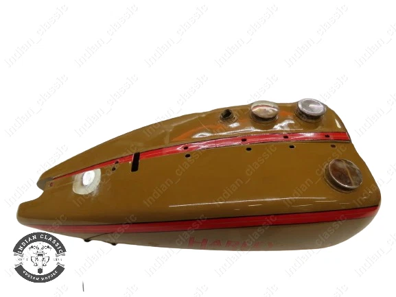 HARLEY DAVIDSON 1925-1929 F & J SERIES SOLDERED FUEL PETROL TANK BROWN PAINTED