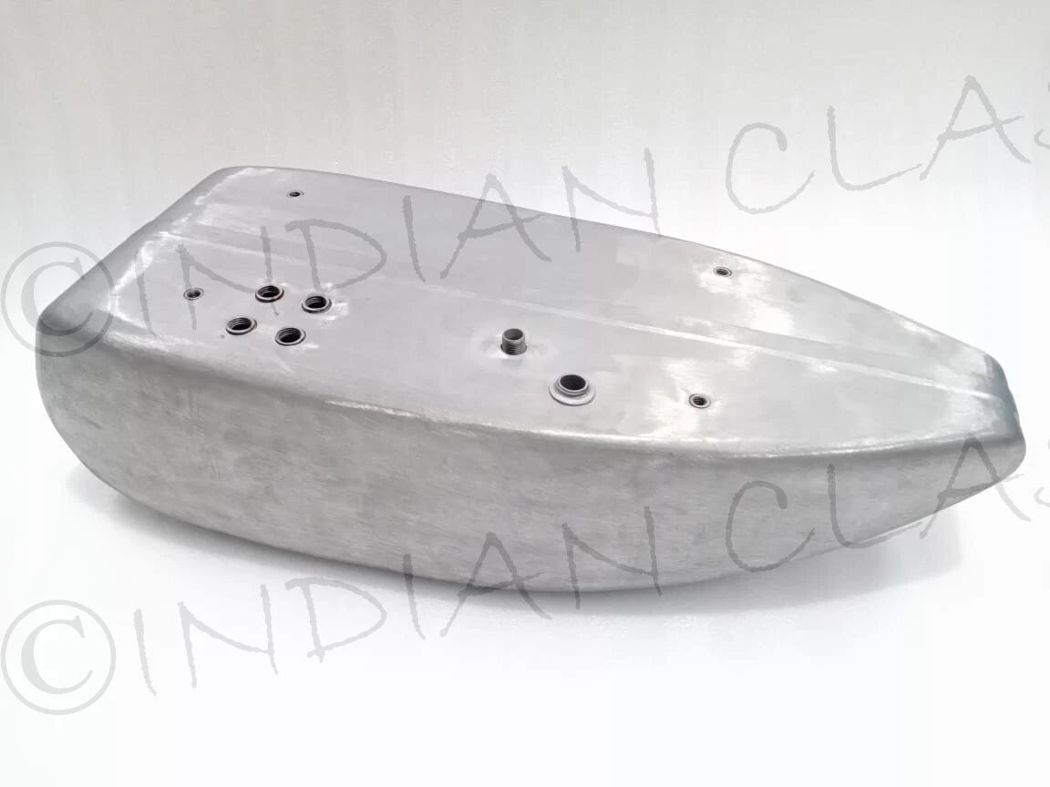 INDIAN BIG CHIEF 1927 - 1928 FUEL GAS PETROL OIL TANK TIN PLATED & CAPS - Image 6