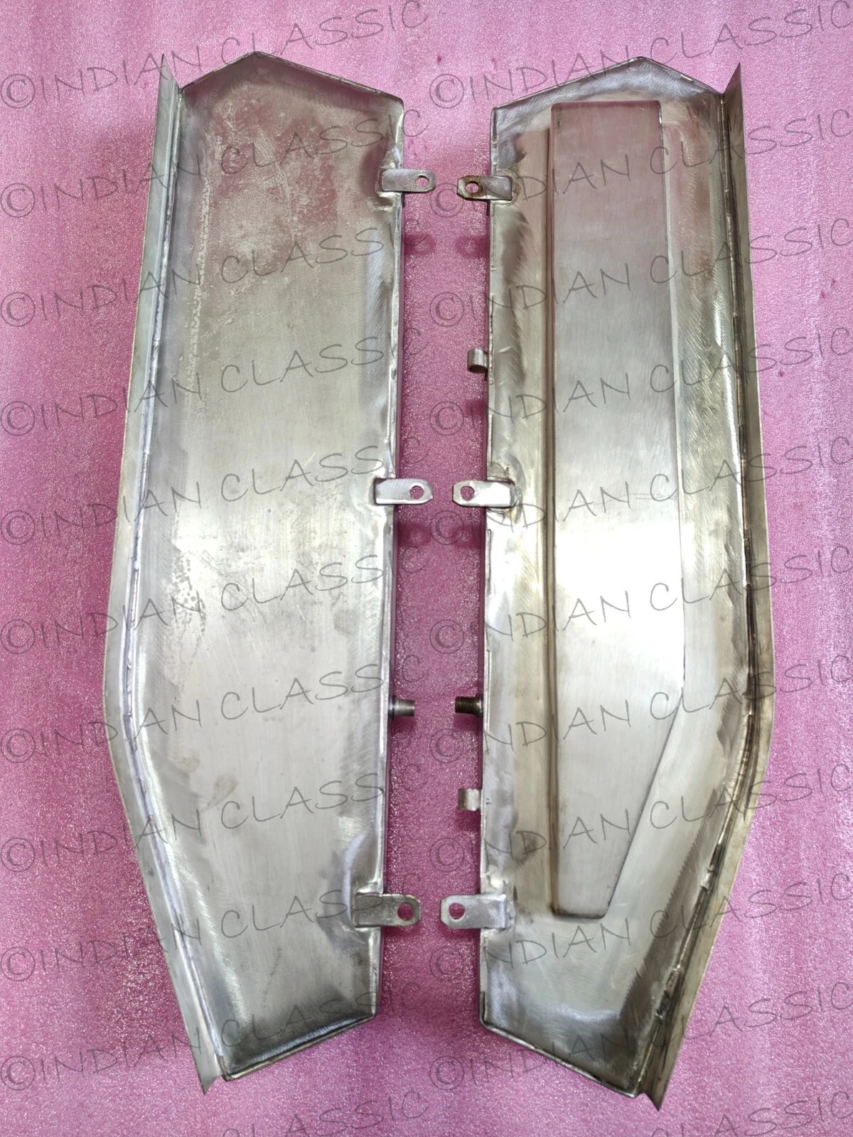 HARLEY DAVIDSON 1912-1914 CHAIN DRIVE TWIN FULE PETROL TANK TIN PLATED WITH CAPS - Image 8