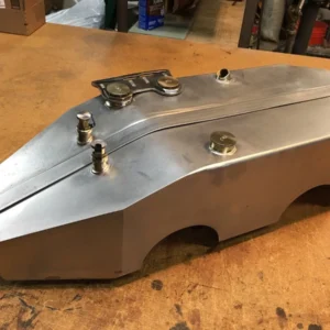 HARLEY DAVIDSON 1915 TRAVELER TWIN FUEL GAS PETROL TANK TIN PLATED WITH CAPS