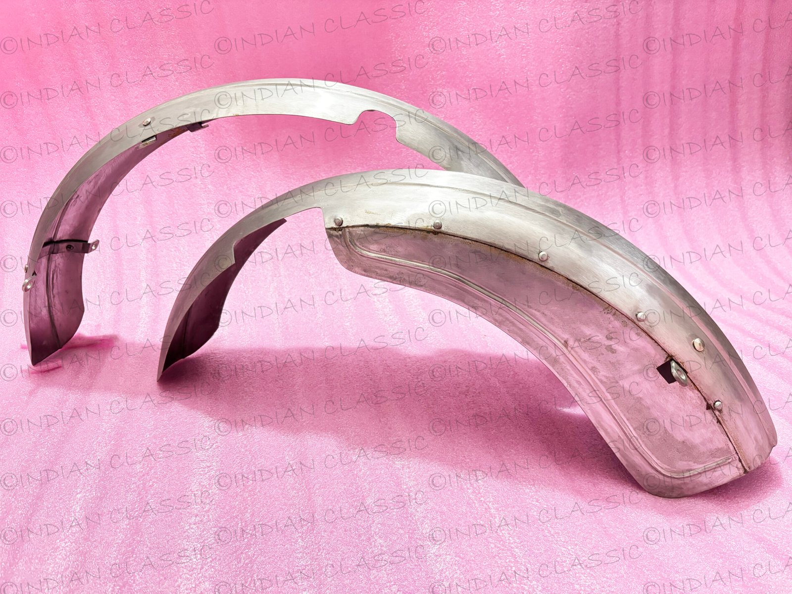 HARLEY DAVIDSON JD 1914-1915 FRONT & REAR MUDGUARD FENDER RAW