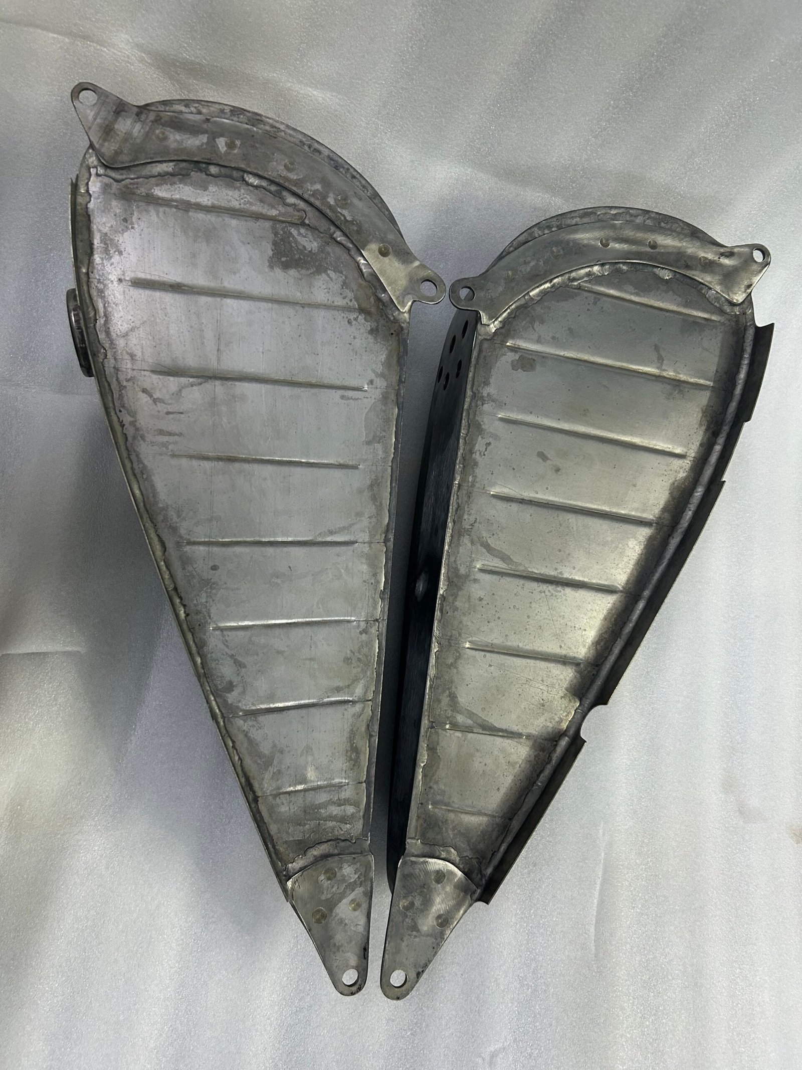 Indian Chief Scout 741 Fuel Gas Petrol & Oil Tank Set Raw - Image 3