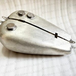 INDIAN CHIEF 1935-1937 PETROL GAS FULE TANK WITH EXTRA FULE POCKET TIN PLATING