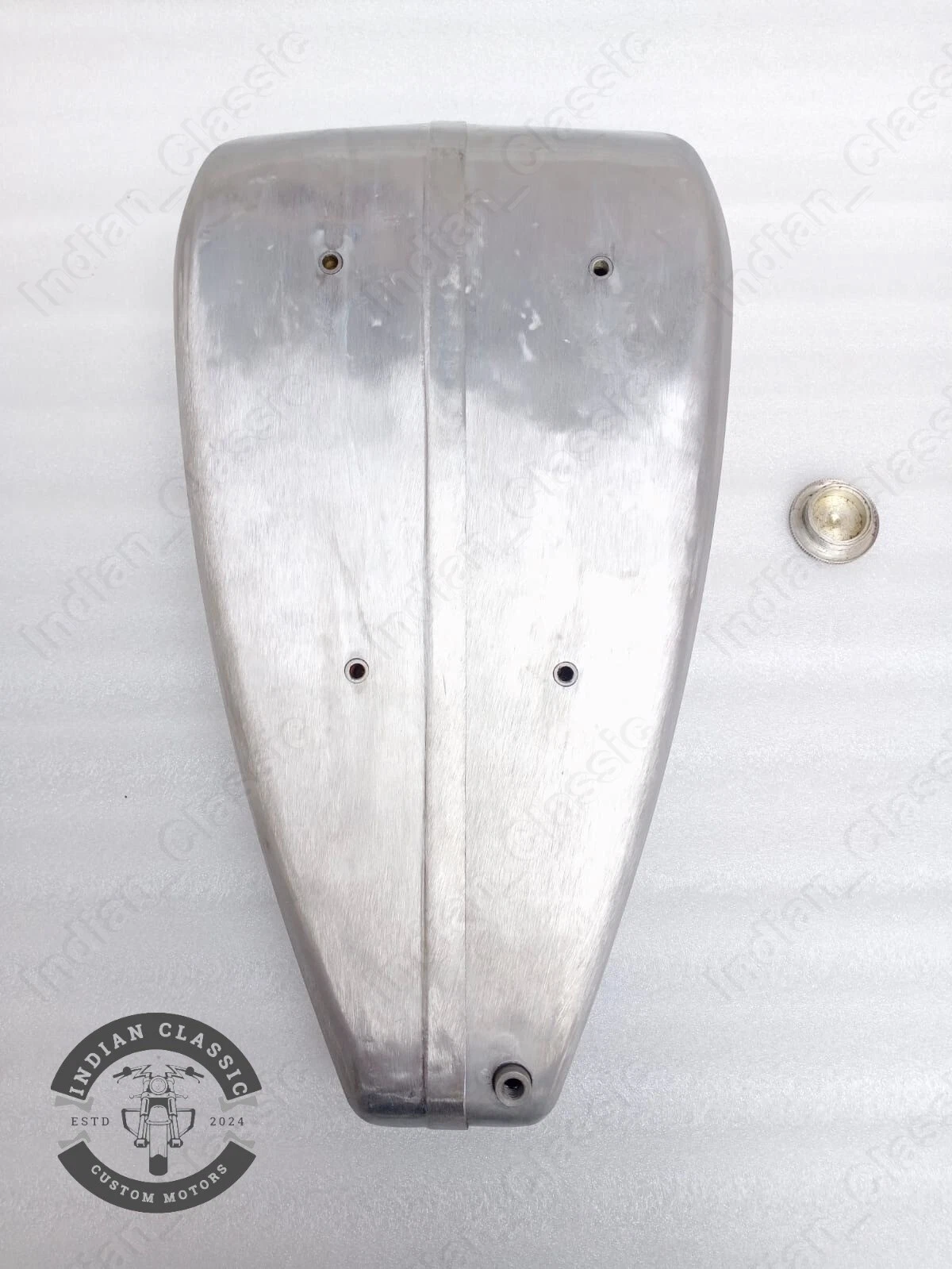 INDIAN 401 & 402 MODEL 1928 PETROL GAS FULE OIL TANK TIN PLATED WITH CAP - Image 10