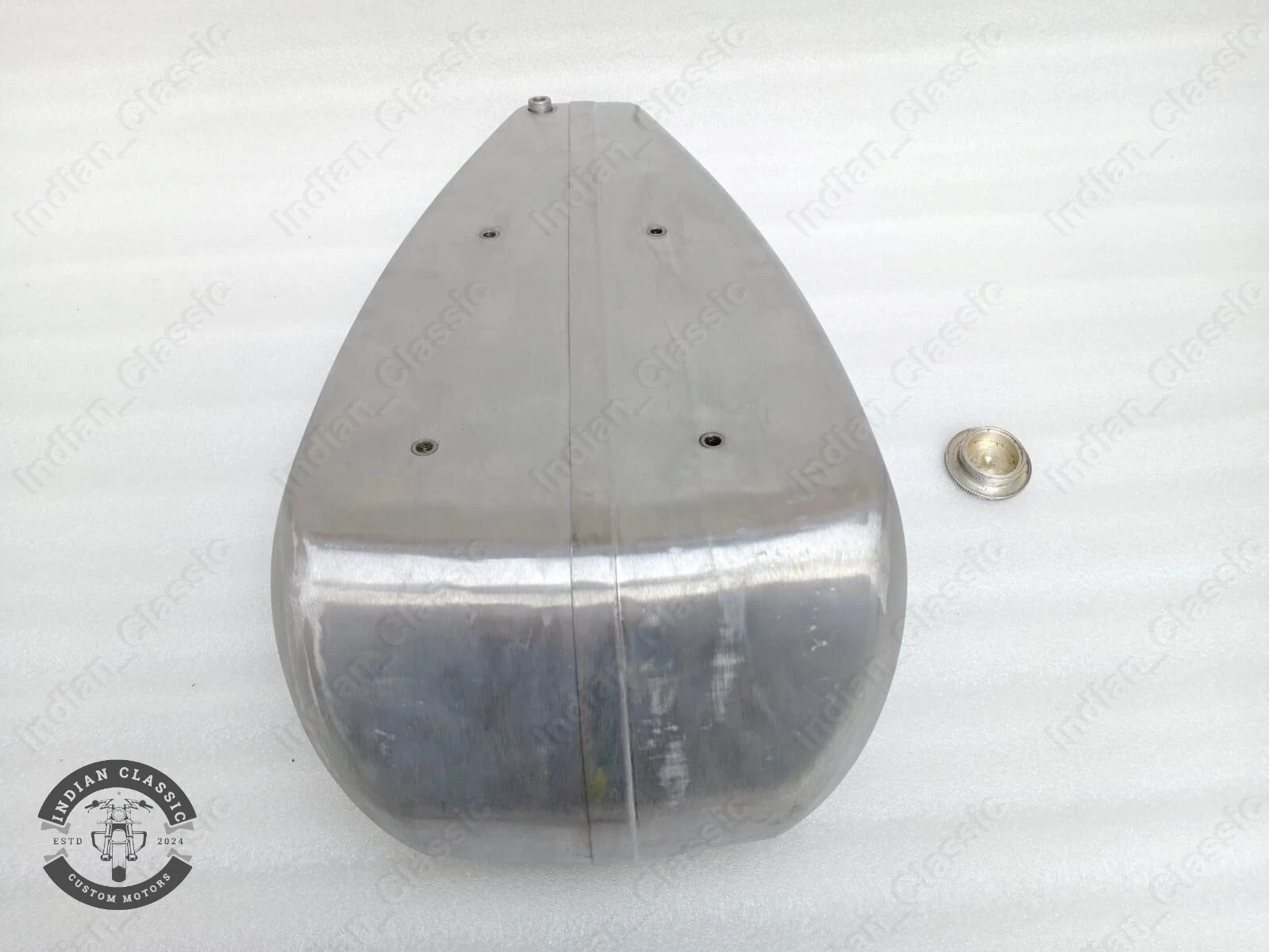 INDIAN 401 & 402 MODEL 1928 PETROL GAS FULE OIL TANK TIN PLATED WITH CAP - Image 12