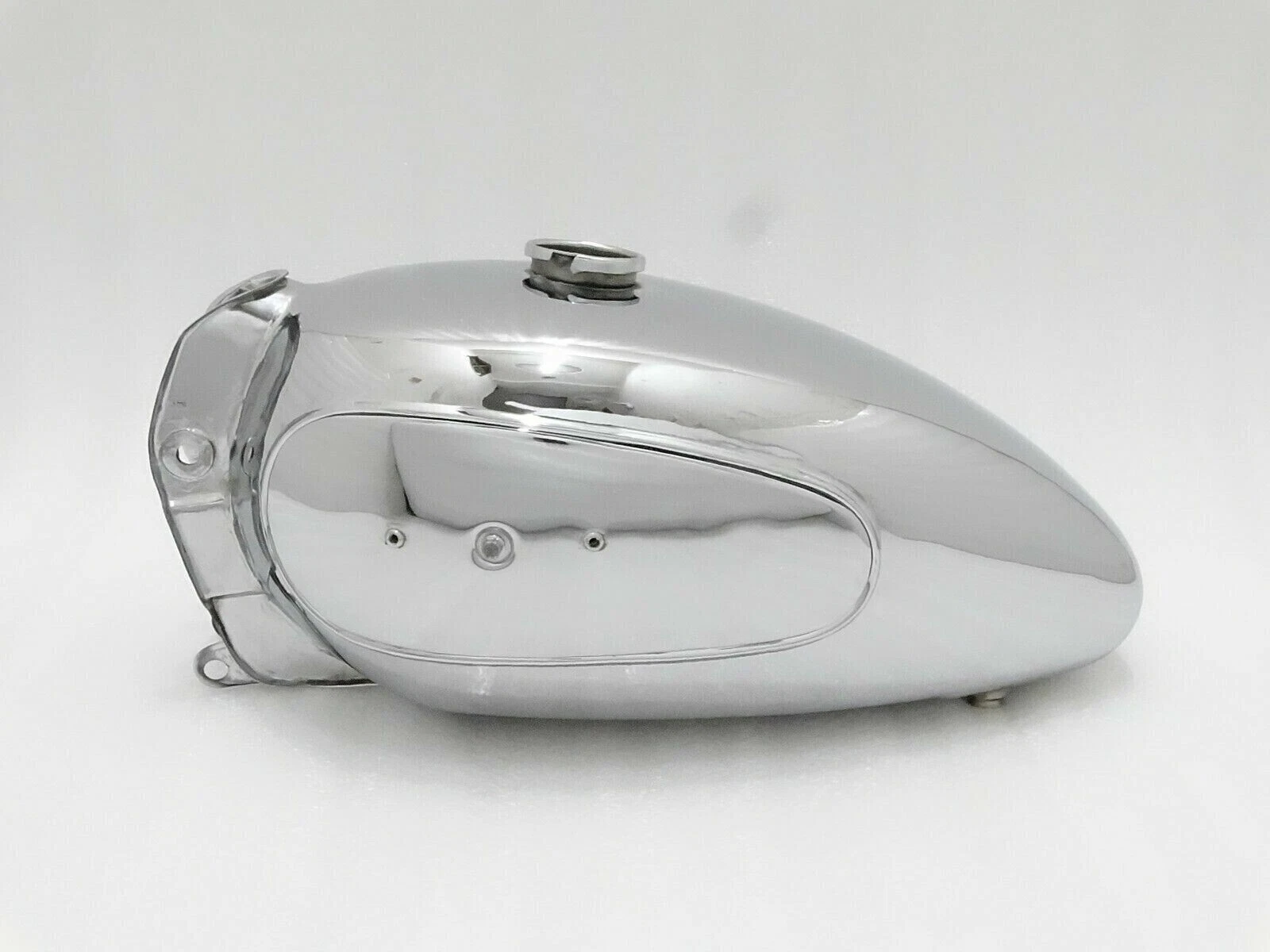 Vintage Royal Enfield Interceptor Petrol Gas Fuel Tank Chrome - Image 2