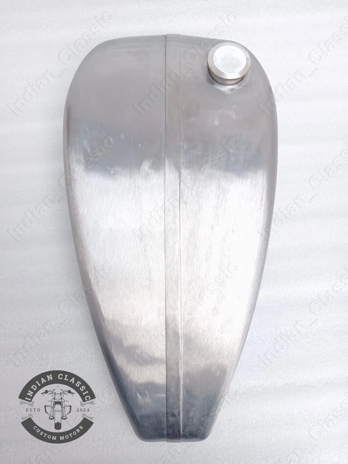 INDIAN 401 & 402 MODEL 1928 PETROL GAS FULE OIL TANK TIN PLATED WITH CAP - Image 3