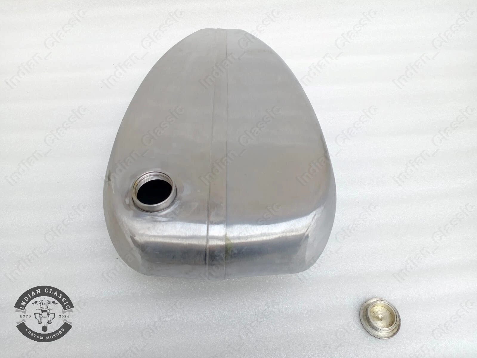 INDIAN 401 & 402 MODEL 1928 PETROL GAS FULE OIL TANK TIN PLATED WITH CAP - Image 5