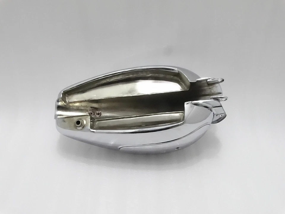 Vintage Royal Enfield Interceptor Petrol Gas Fuel Tank Chrome - Image 5