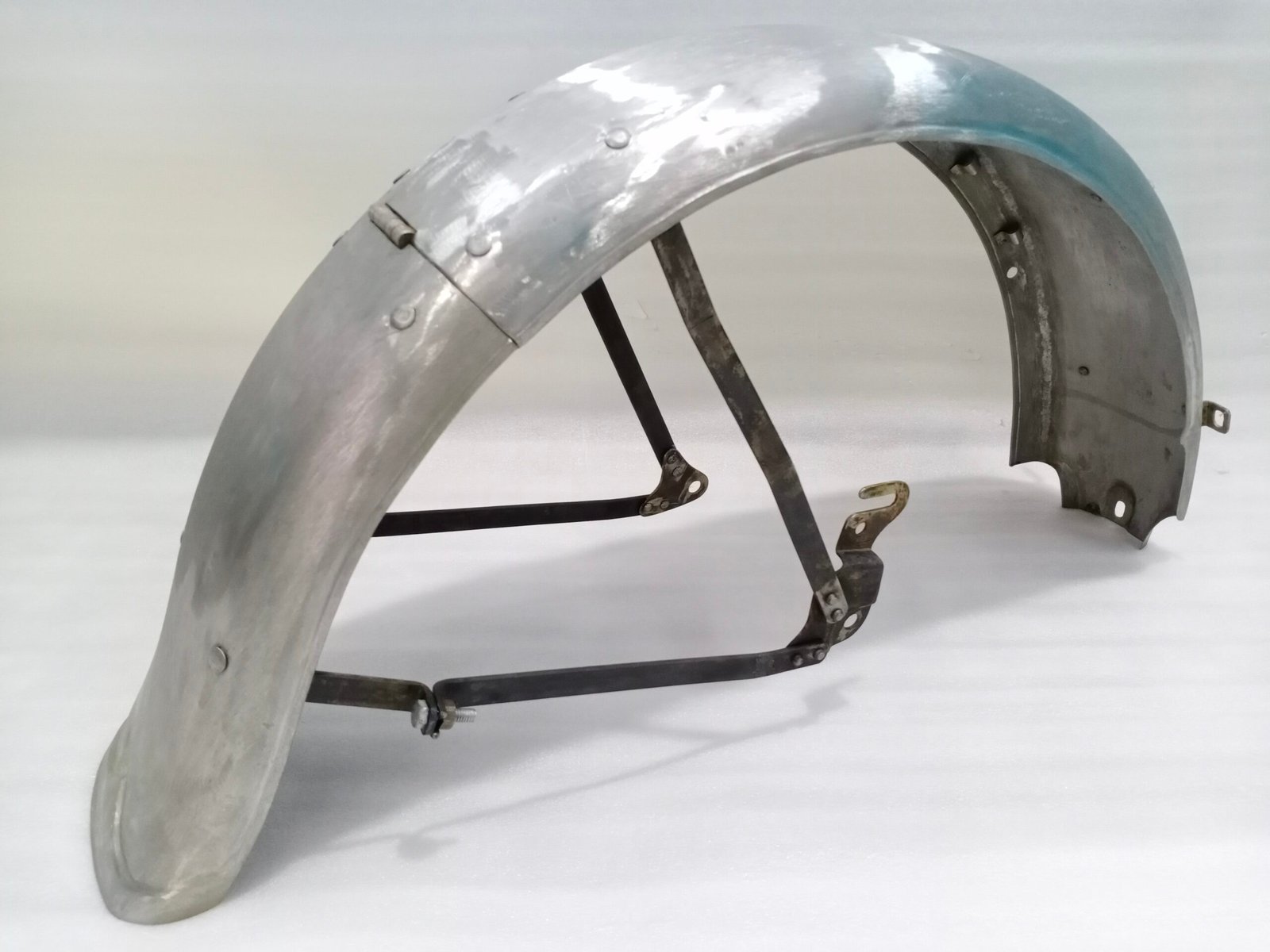 HARLEY DAVIDSON WLA MODEL 1942 & ONWARDS REAR MUDGUARD SET RAW - Image 2