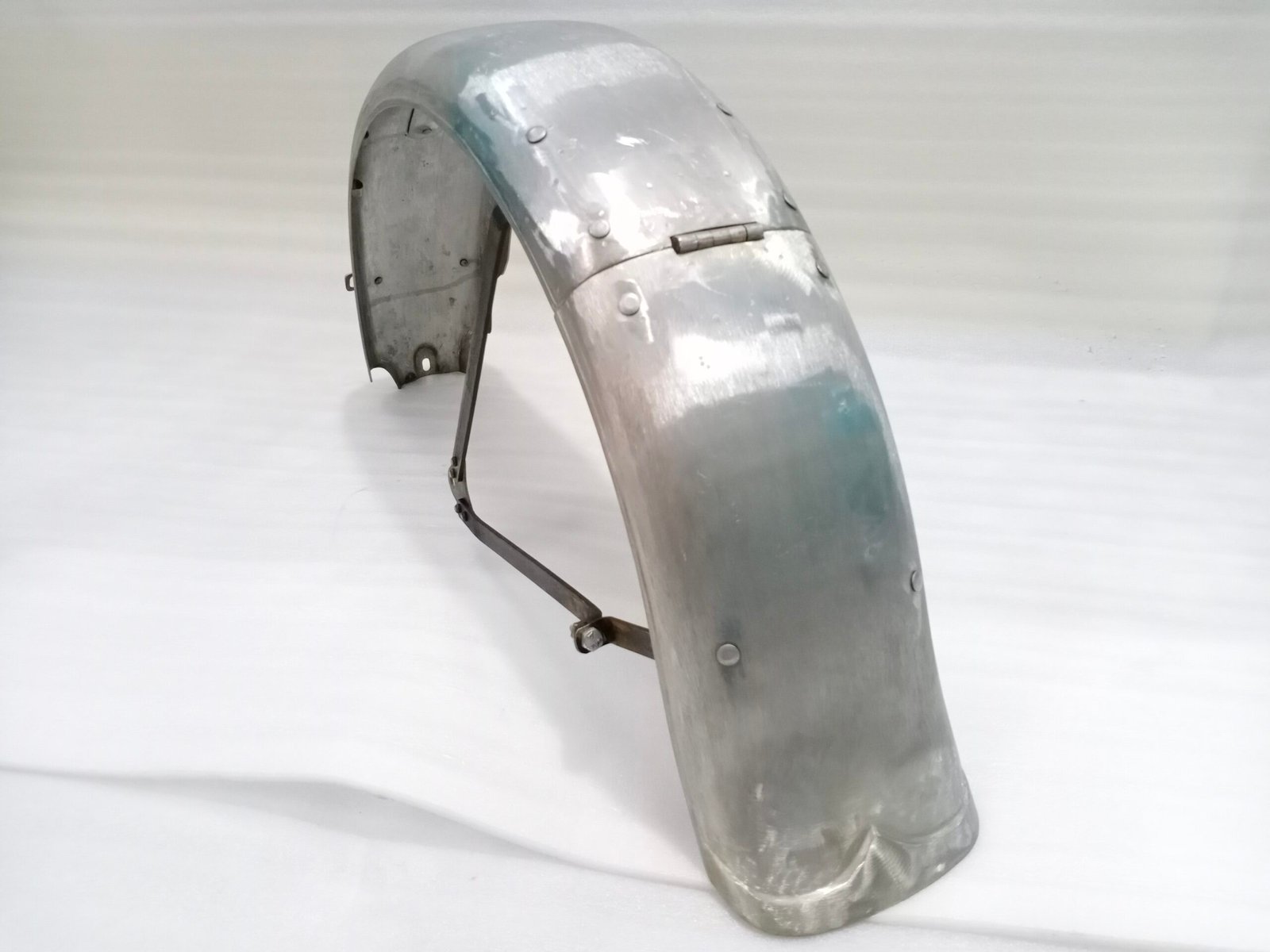 HARLEY DAVIDSON WLA MODEL 1942 & ONWARDS REAR MUDGUARD SET RAW - Image 7