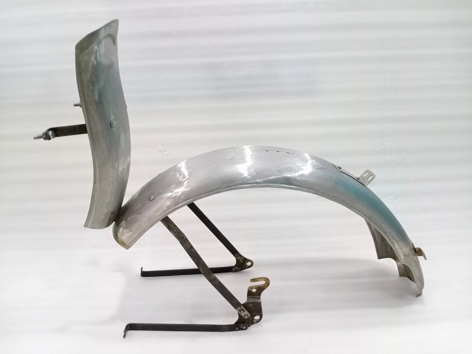 HARLEY DAVIDSON WLA MODEL 1942 & ONWARDS REAR MUDGUARD SET RAW - Image 8