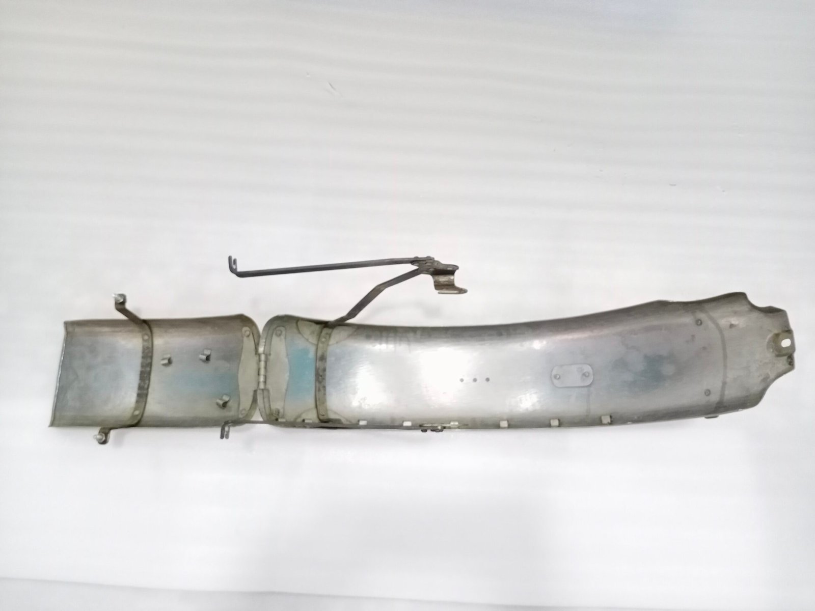 HARLEY DAVIDSON WLA MODEL 1942 & ONWARDS REAR MUDGUARD SET RAW - Image 9