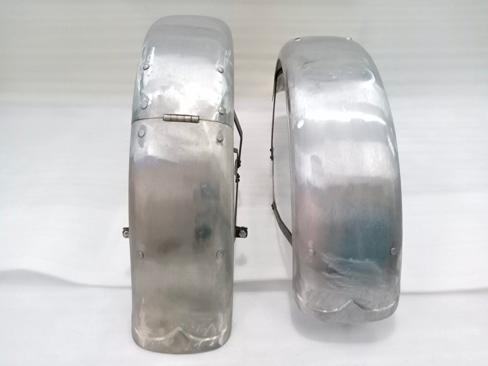 HARLEY DAVIDSON WLA MODEL 1942 & ONWARDS FRONT & REAR MUDGUARD SET RAW - Image 4