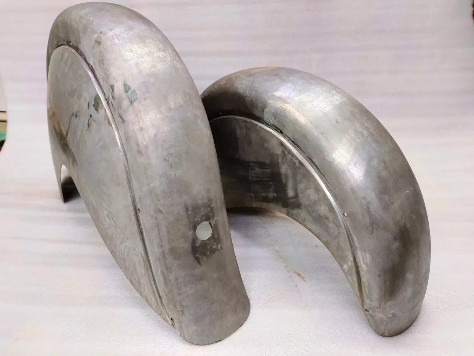 Indian Chief 1941-1951 Front & Rear Fender Mudguard With Trim Raw