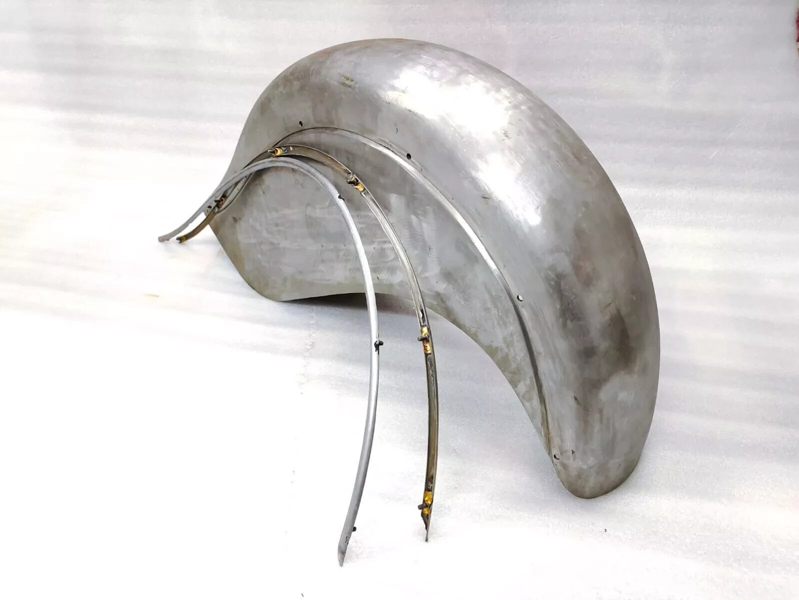 Indian Chief 1941-1951 Front & Rear Fender Mudguard With Trim Raw - Image 2