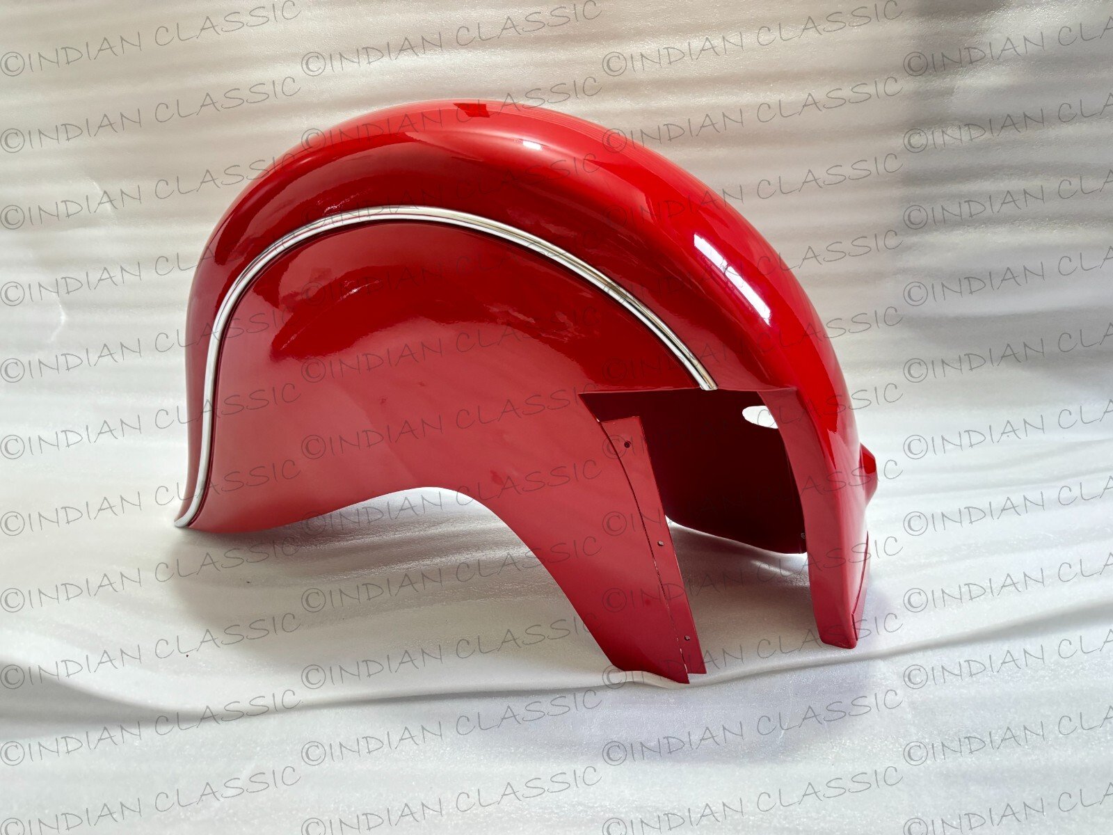 Indian Chief 1941-1951 Front & Rear Fenders, Chain Guard, Belt Guard & Tool Box Red Painted - Image 4