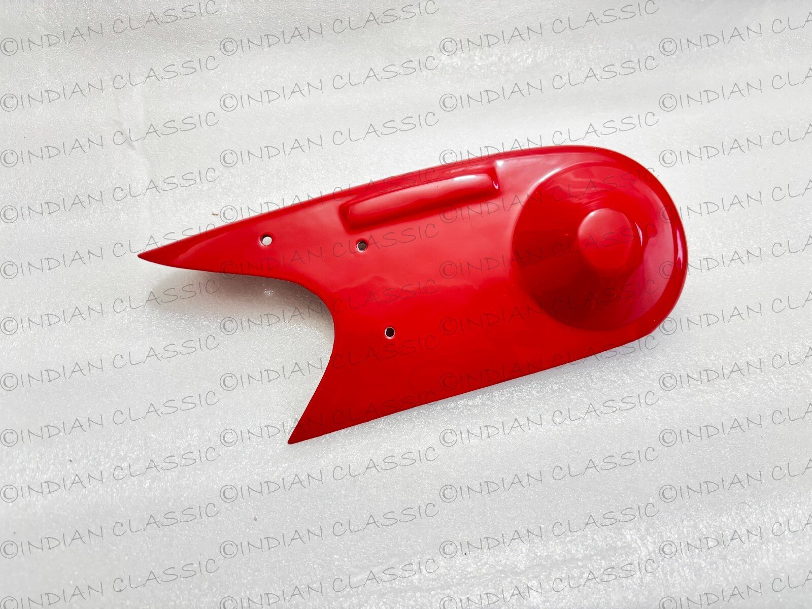 Indian Chief 1941-1951 Front & Rear Fenders, Chain Guard, Belt Guard & Tool Box Red Painted - Image 5