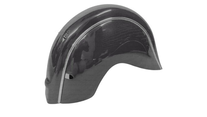 Indian Chief 1941-1951 Front & Rear Fenders, Chain Guard, Belt Guard & Tool Box Black Painted - Image 3