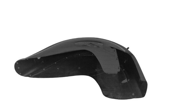 Indian Chief 1941-1951 Front & Rear Fenders, Chain Guard, Belt Guard & Tool Box Black Painted - Image 2