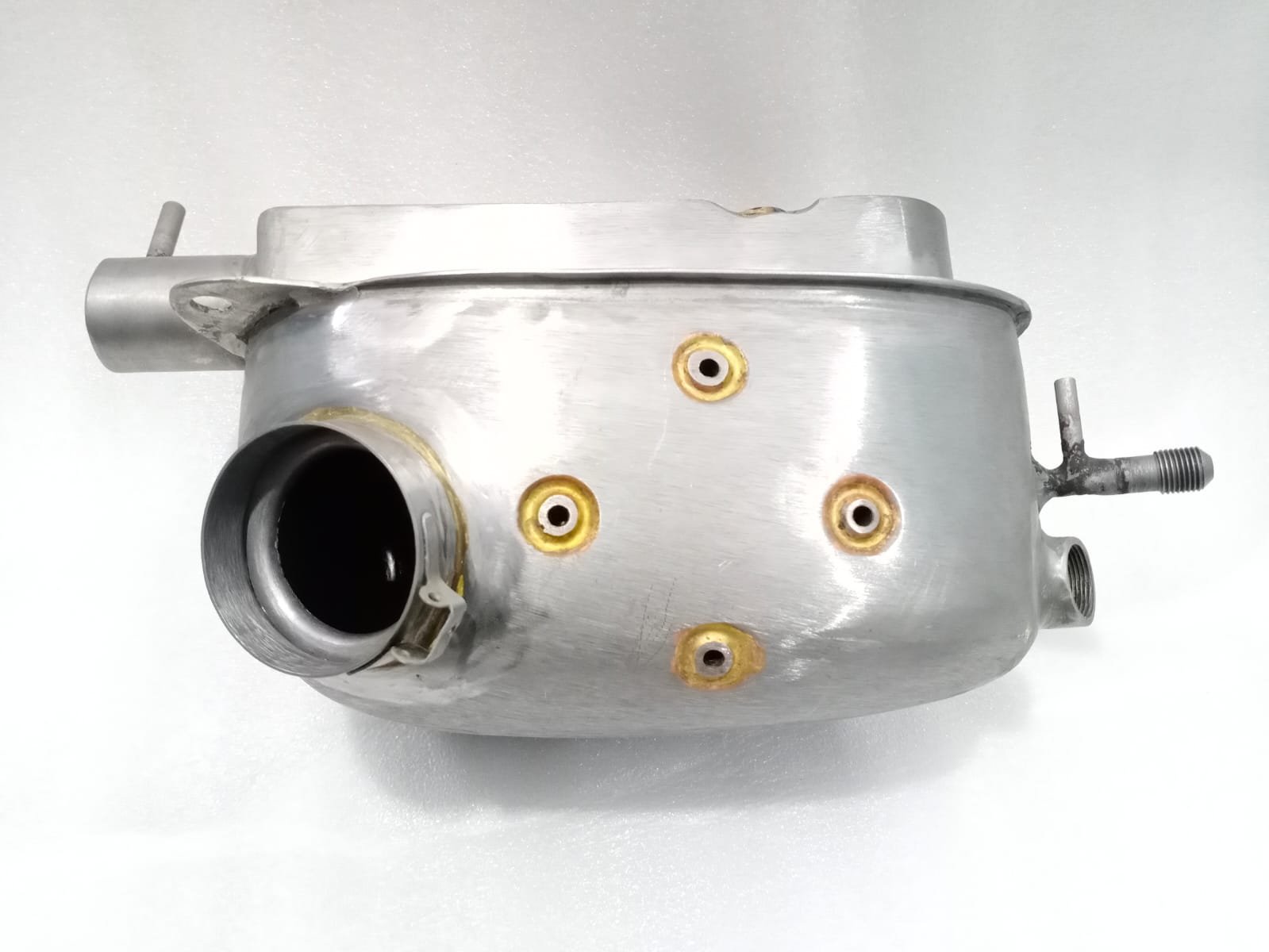 Triumph Motorcycle Oil Tank With Cap Steel Raw