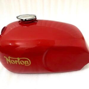Norton Commando Roadster 850 Fuel Petrol Tank Steel Red Painted + Cap