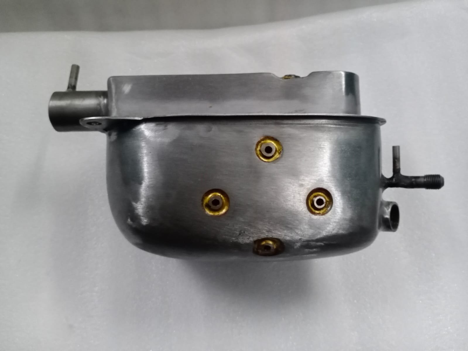 Triumph Motorcycle Oil Tank With Cap Steel Raw - Image 8
