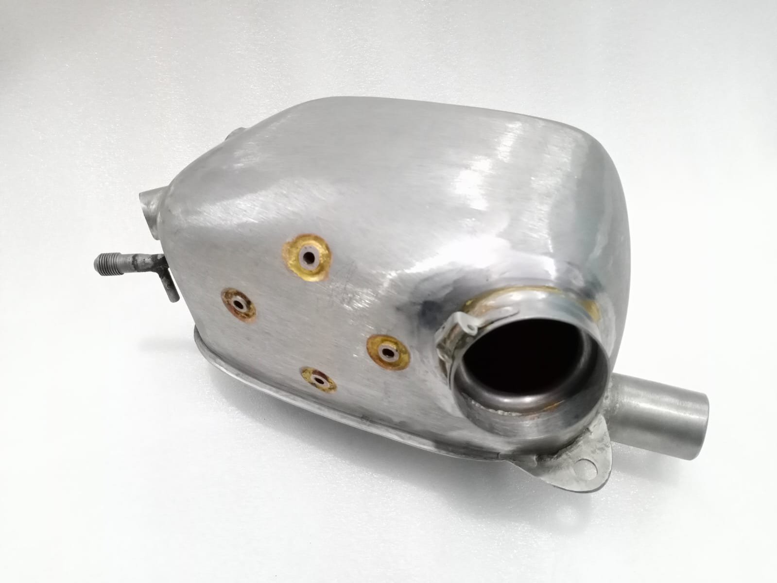 Triumph Motorcycle Oil Tank With Cap Steel Raw - Image 9