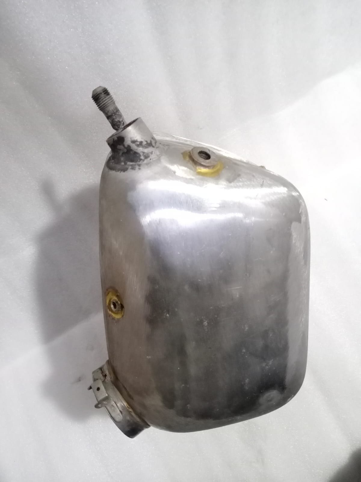 Triumph Motorcycle Oil Tank With Cap Steel Raw - Image 10