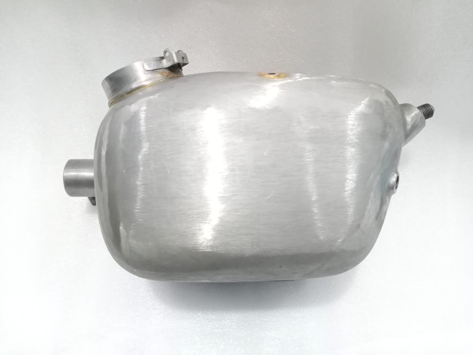 Triumph Motorcycle Oil Tank With Cap Steel Raw - Image 11