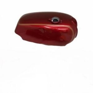 Norton Commando Roadster 850 Fuel Petrol Tank Steel Cherry & Gold Painted + Cap