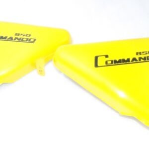 Norton Commando Roadster 850 Side Panels Steel Full Yellow Painted