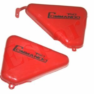 Norton Commando Roadster 750 Side Panels Steel Red Painted